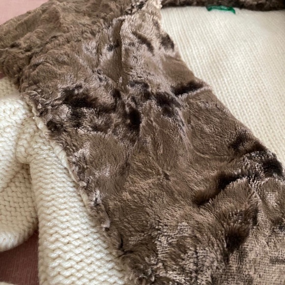 Benetton Full Zipped Wool Jacket - Picture 4 of 5